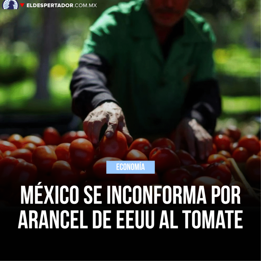 MÉXICO.– El gobierno de México y productores agrícolas expresaron su rechazo a la imposición de un arancel del 17.09% a las exportaciones mexicanas de tomate fresco por parte de Estados Unidos, tras la terminación del Acuerdo de Suspensión de la Investigación Antidumping que estuvo vigente desde 2019.