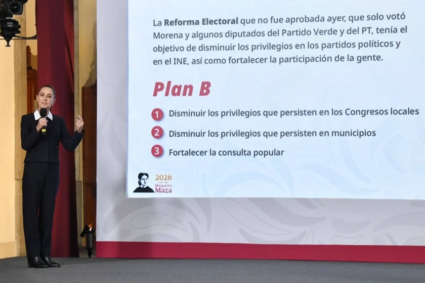 Va Sheinbaum por 'plan B' de reforma electoral - El Despertador